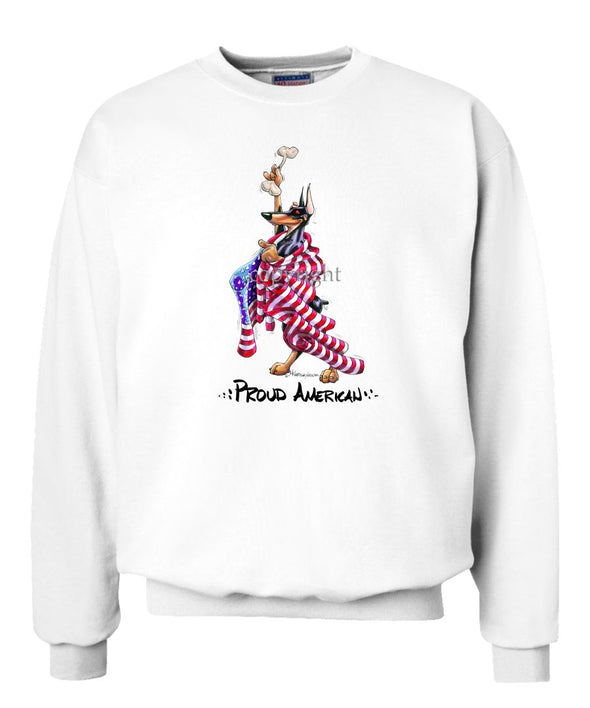 Doberman Pinscher - Proud American - Sweatshirt