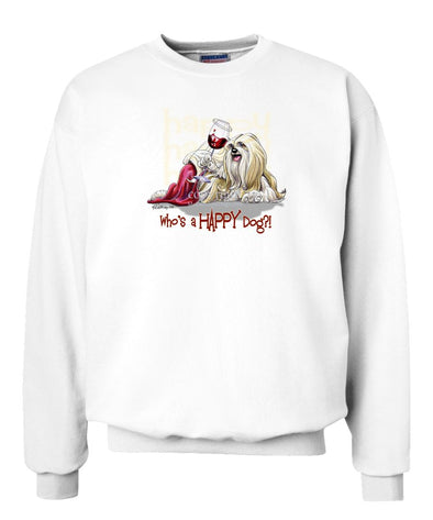 Lhasa Apso - Who's A Happy Dog - Sweatshirt