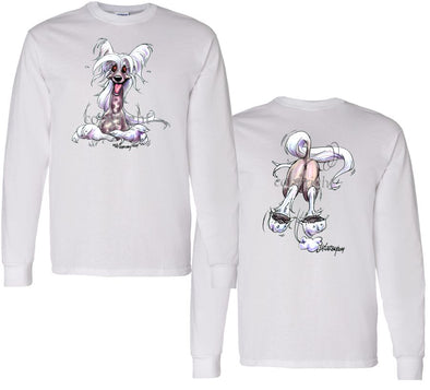 Chinese Crested - Coming and Going - Long Sleeve T-Shirt (Double Sided)