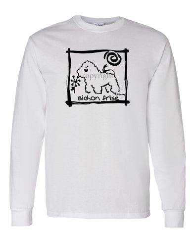 Bichon Frise - Cavern Canine - Long Sleeve T-Shirt