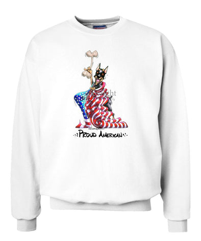 Miniature Pinscher - Proud American - Sweatshirt