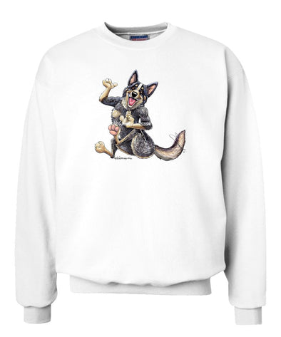 Australian Cattle Dog - Waving - Mike's Faves - Sweatshirt