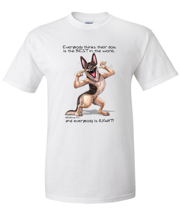 German Shepherd - Best Dog in the World - T-Shirt