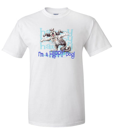 Bearded Collie - Who's A Happy Dog - T-Shirt