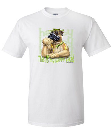 Bullmastiff - Who's A Happy Dog - T-Shirt