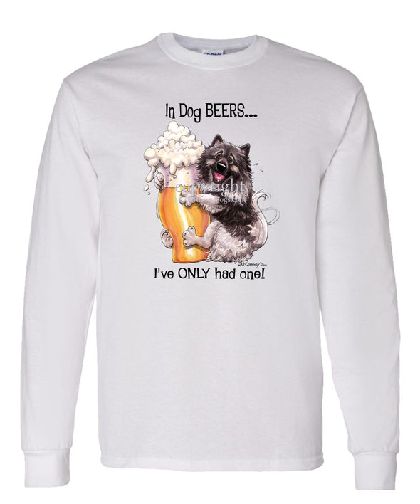 Keeshond - Dog Beers - Long Sleeve T-Shirt