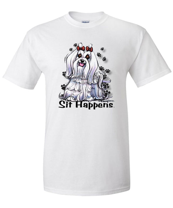 Maltese - Sit Happens - T-Shirt