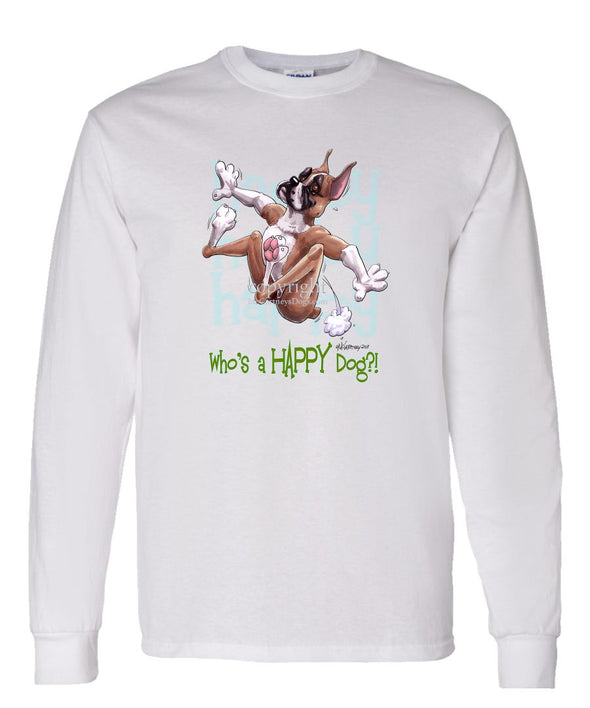 Boxer - Who's A Happy Dog - Long Sleeve T-Shirt