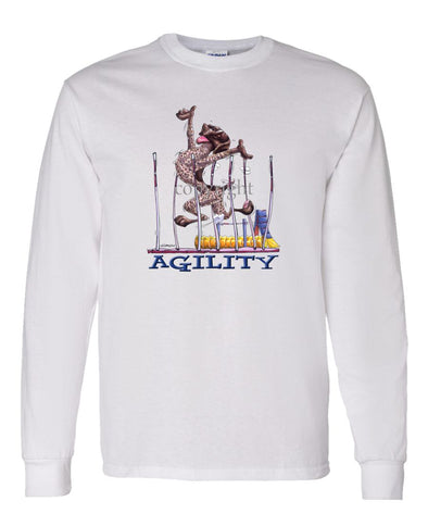 German Shorthaired Pointer - Agility Weave II - Long Sleeve T-Shirt