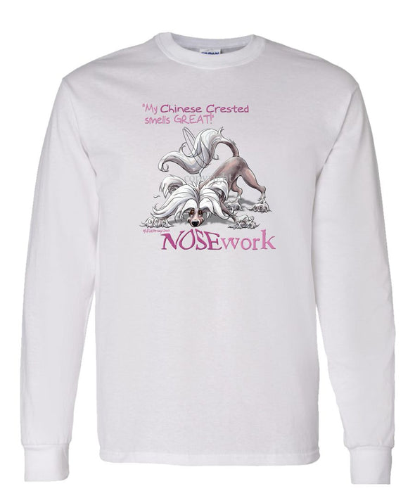 Chinese Crested - Nosework - Long Sleeve T-Shirt
