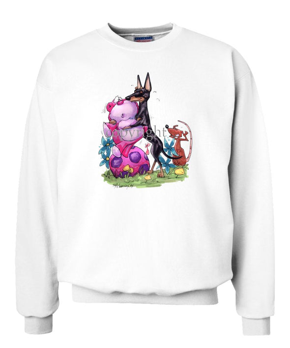 Manchester Terrier - With Toys - Caricature - Sweatshirt