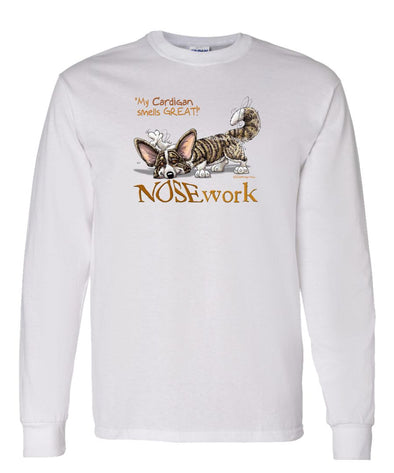 Welsh Corgi Cardigan - Nosework - Long Sleeve T-Shirt