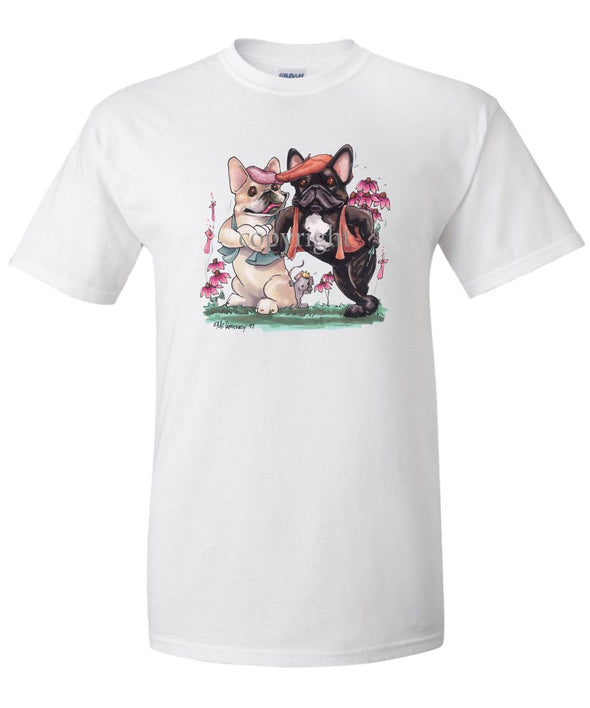 French Bulldog - Group Hats And Vests - Caricature - T-Shirt