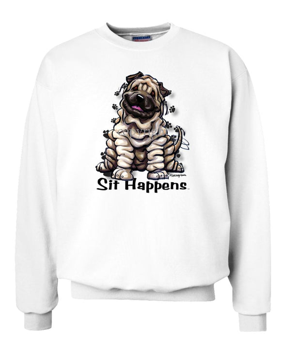 Shar Pei - Sit Happens - Sweatshirt