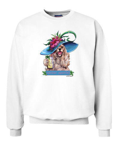Cocker Spaniel - Derby Hat - Mike's Faves - Sweatshirt