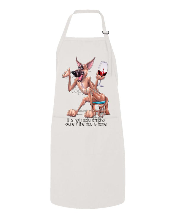 Great Dane - It's Not Drinking Alone - Apron