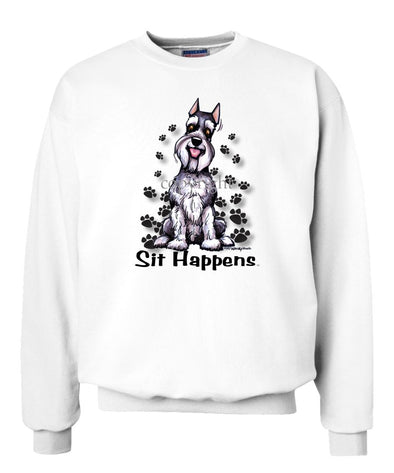 Schnauzer - Sit Happens - Sweatshirt