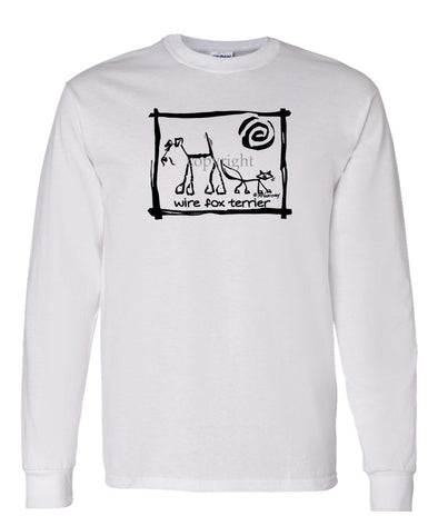 Wire Fox Terrier - Cavern Canine - Long Sleeve T-Shirt