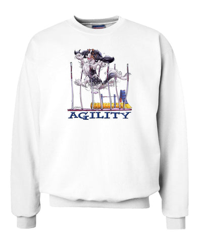 Cavalier King Charles  Black Tri - Agility Weave II - Sweatshirt