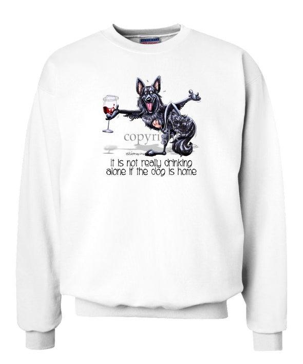 Belgian Sheepdog - It's Drinking Alone 2 - Sweatshirt