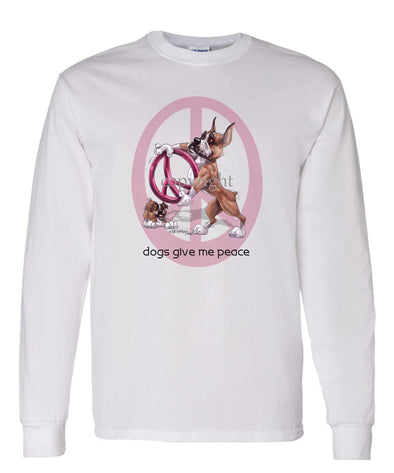 Boxer - Peace Dogs - Long Sleeve T-Shirt