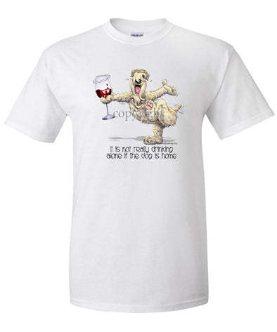 Soft Coated Wheaten - It's Drinking Alone 2 - T-Shirt