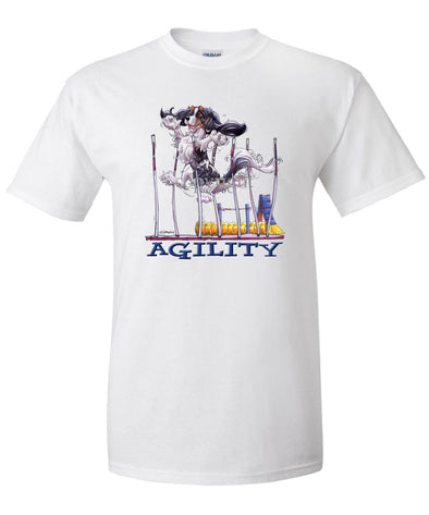Cavalier King Charles  Black Tri - Agility Weave II - T-Shirt