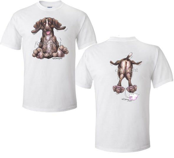 German Shorthaired Pointer - Coming and Going - T-Shirt (Double Sided)