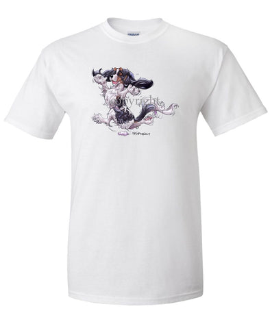 Cavalier King Charles  Black Tri - Happy Dog - T-Shirt